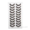 Veganer Full Strip 10 Pairs Faux Nerk Wimpern